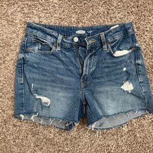 Old Navy Blue Jean Shorts Distressed Cut-Offs